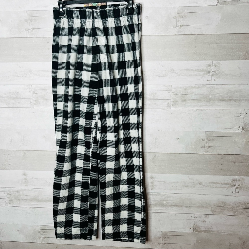 Wondershop Black and White Fleece Plaid Lounge Pants
